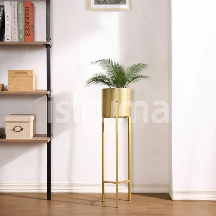 Rak Standing Pot Berdiri Bunga Tanaman Tiang Besi NOBI PCS - Isiruma