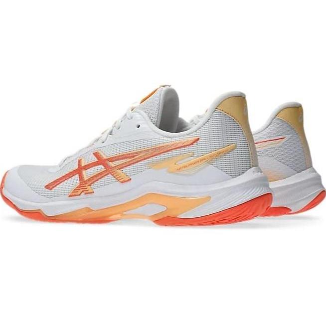Sepatu Voli Asics Netburner Ballistic Ff Mt 4 White Vivid Coral 1052A083.101