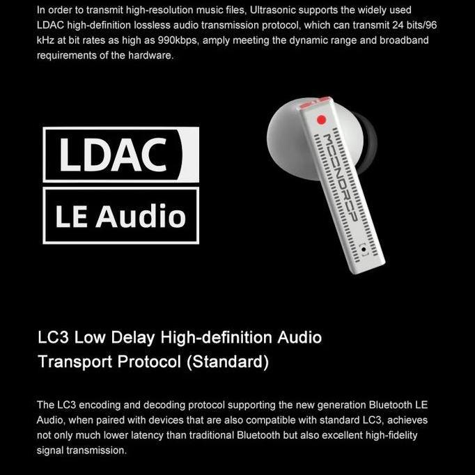 Moondrop Ultrasonic Bluetooth 5.3 Anc Ambient Mode Hybrid True Wireless Tws