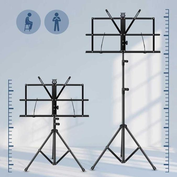 Stand partitur - buku lagu - teks tempat buku lagu / pidato