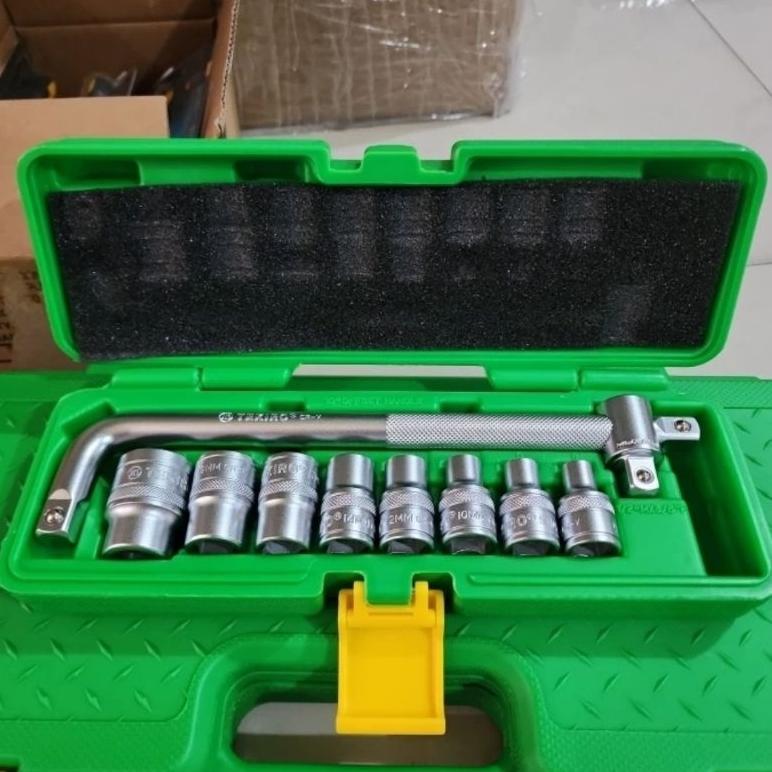 TEKIRO KUNCI SHOCK SET TEKIRO KUNCI SOK SET TEKIRO KUNCI SOCKET SET TEKIRO 10 PCS BOX PLASTIK