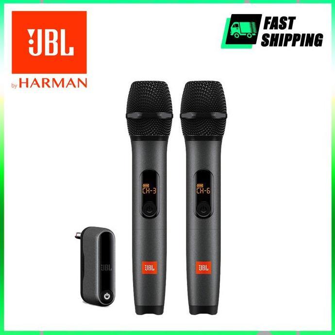 JBL Wireless Microphone Karaoke Mic Set Cardioid Noise Reduction