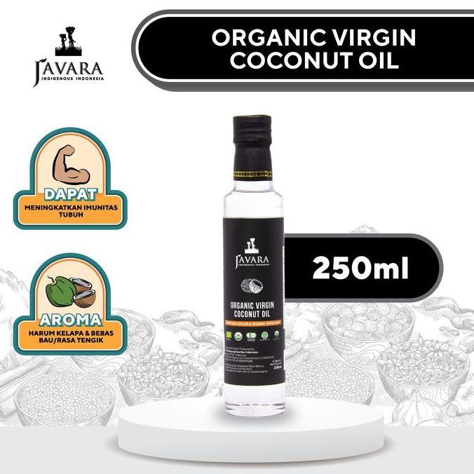 Javara Minyak Kelapa Murni VCO Organik 250ml | Organic Javara Virgin Coconut Oil Minyak VCO 250ml