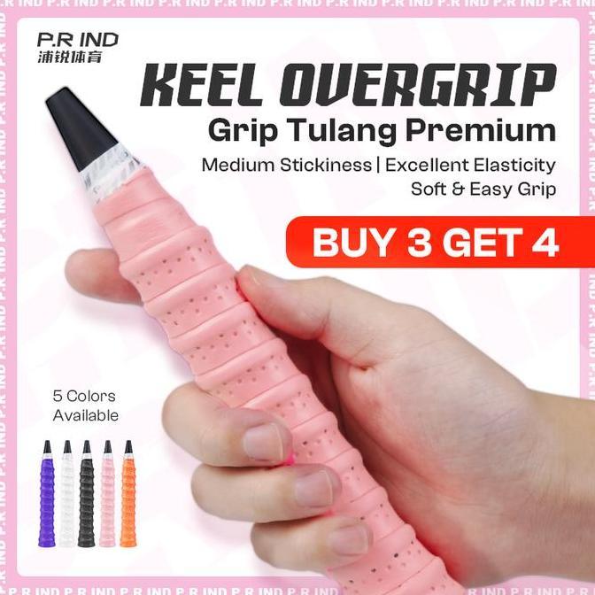 [Best Deal] Prind Keel Overgrip Grip Tulang Raket Bulutangkis Anti Slip Termurah - Beli 5 Gratis 2 -