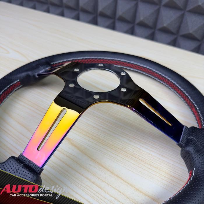 Nardi Stir Racing Mobil Kulit Burntip Blue Universal Original Dan Terpercaya