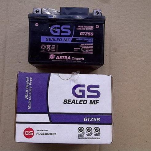Aki Gs Astra Gtz5S Aki Gs Astra Aki Kering Motorcycle Original Dan Terpercaya