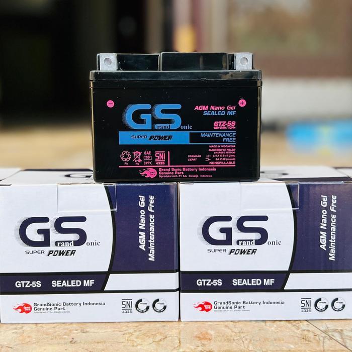 Aki Motor Beat Fi Gtz5S Mf Aki Kering Motorcycle Sonic Baut Beat Fi Supra X 125 Vario 110 Original D