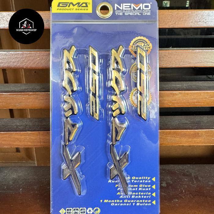 (Diskon) Emblem Xmax 250 Resin Jepang Nemo Tulisan Jepang Nemo Bestseller