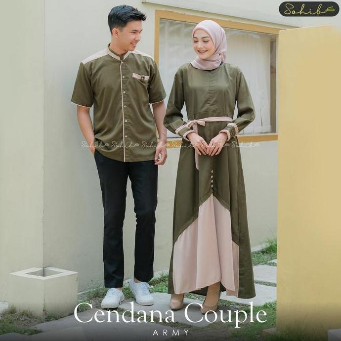 Couple Pasangan Lebaran 2025 Muslim Suami Istri Gamis Koko Sarimbit Family Bahan Toyobo Adem Family 