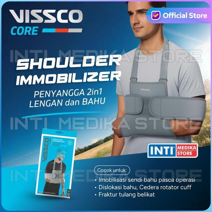 ASLI VISSCO - SHOULDER IMMOBILIZER 2in1 0806 | Deker Penyangga Bahu Lengan Tangan | Imobilisasi Cede