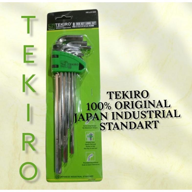TEKIRO KUNCI L SET TEKIRO PANJANG 8 PCS KUNCI L SET TEKIRO PANJANG 8PCS