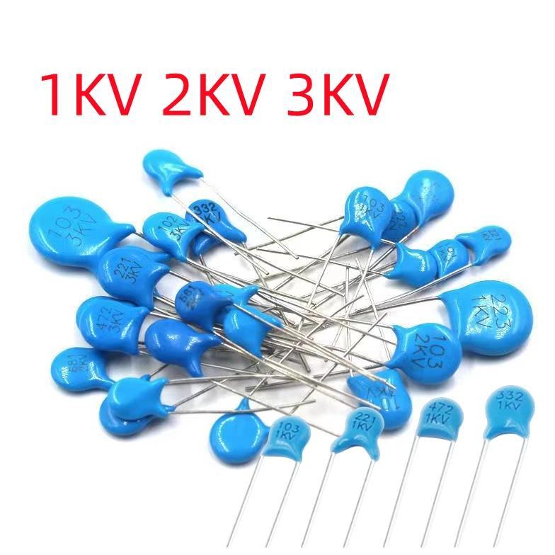 10pcs 2KV High Voltage Ceramic Capacitor 2000V 270PF 330PF 470PF 560PF 680PF 820PF 1000PF 1500PF 220