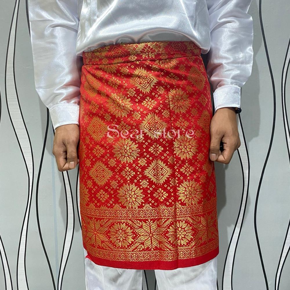 CUCI GUDANG songket pria melayu/songket bapak/tumpak songket/kain samping melayu/songket Palembang/k