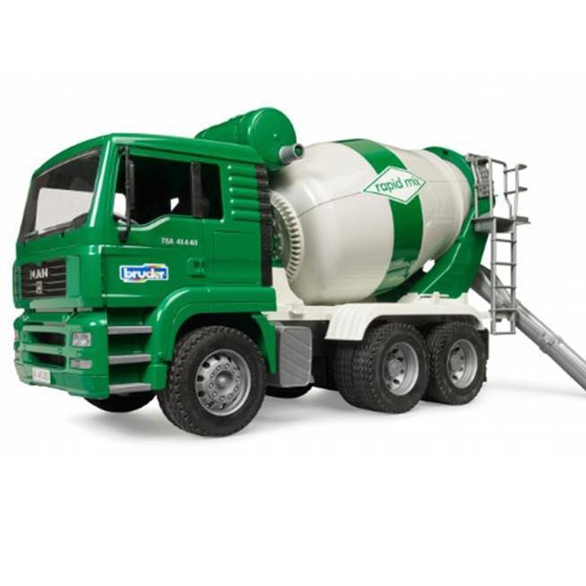 Bruder 2739 Man Tga Cement Miniatur Truk Semen Molen Hijau Diecast 116 Tangki Permainan Plastik