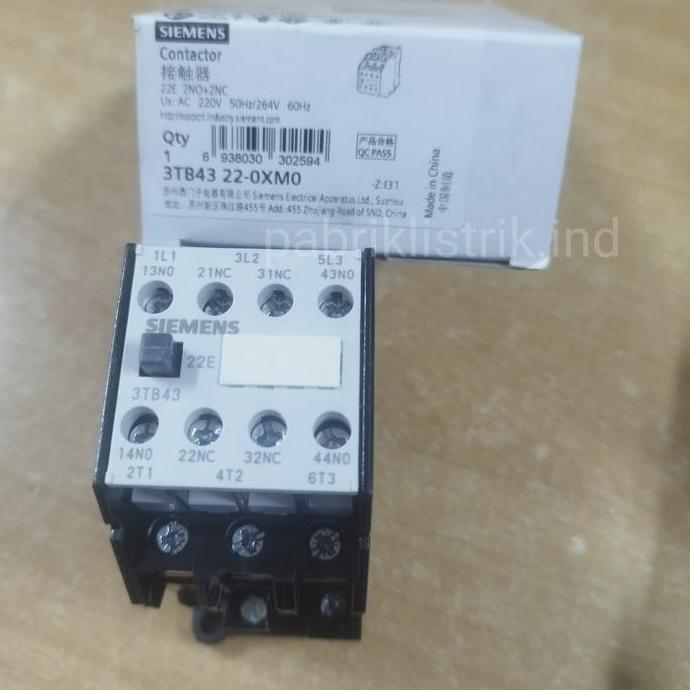 Contactor 3TB4322 3TB43 22 22E Siemens original coil 220V 380V 110V