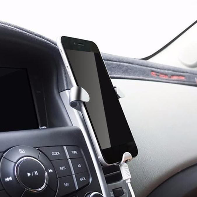 CAR HOLDER PHONE HP GRAVITY JEPIT AC AIR VENT MOBIL BRIO PREMIUM KODE 388