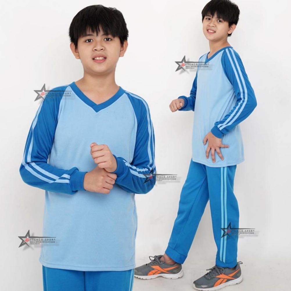 Setelan baju kaos olahraga anak sd / seragam baju olahraga anak sekolah sd /setelan olahraga sekolah