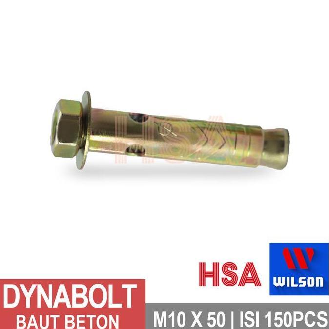 Baut Beton / Dynabolt Wilson M10 X 50 | Isi 150/Ktk