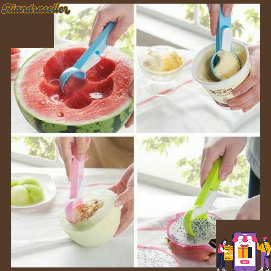 Sendok Scoop Ice Cream Buah Plastik Harga Grosir