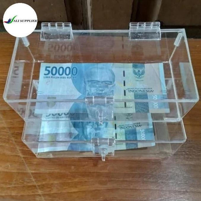 AKRILIK BOX PENYIMPAN UANG / KOTAK SURAT / KOTAK UANG AKRILIK / BOX PENYIMPAN UANG / KOTAK AKRILIK /