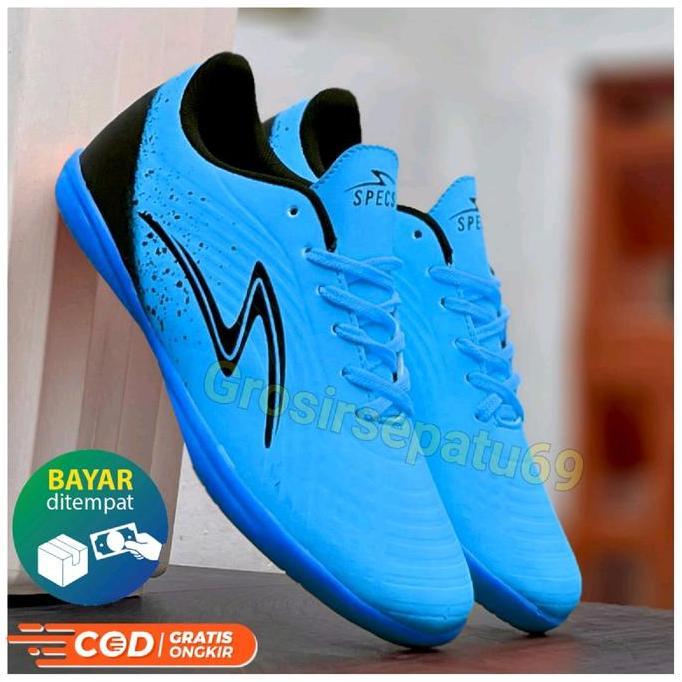 Sepatu Futsal Specs Anak Laki Laki Gread Original 100% Bisa Bayar Ditempat Ukuran 33 34 35 36 37 Kel