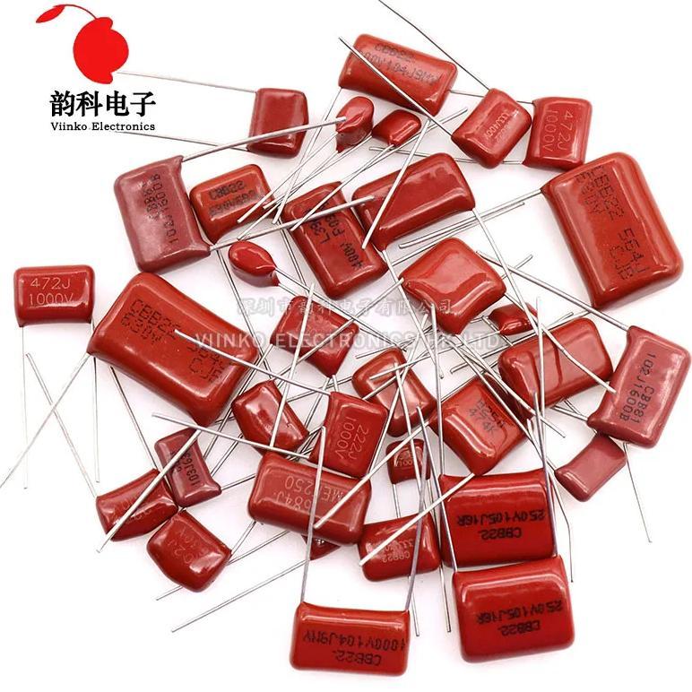 10PCS 63V 100V 250V 400V 450V 630V 2000V CBB Polypropylene film capacitor 101 103 104 105 125J 221 2