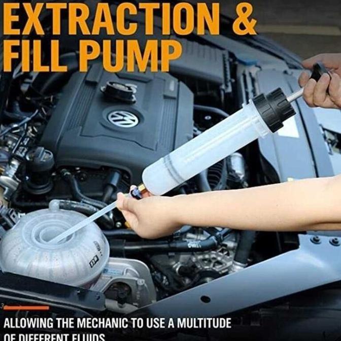 Pompa Transfer Oil Extractor Syringe 500Ml Baru