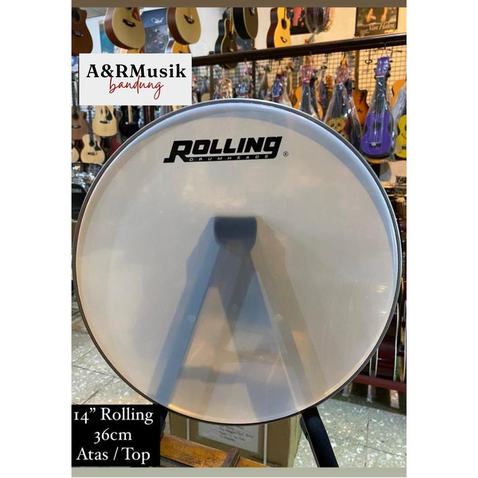 Head, Mika, Kulit SnereSnare Drum Rolling 14" Atas/Top Original taiwan PROMO AWAL TAHUN