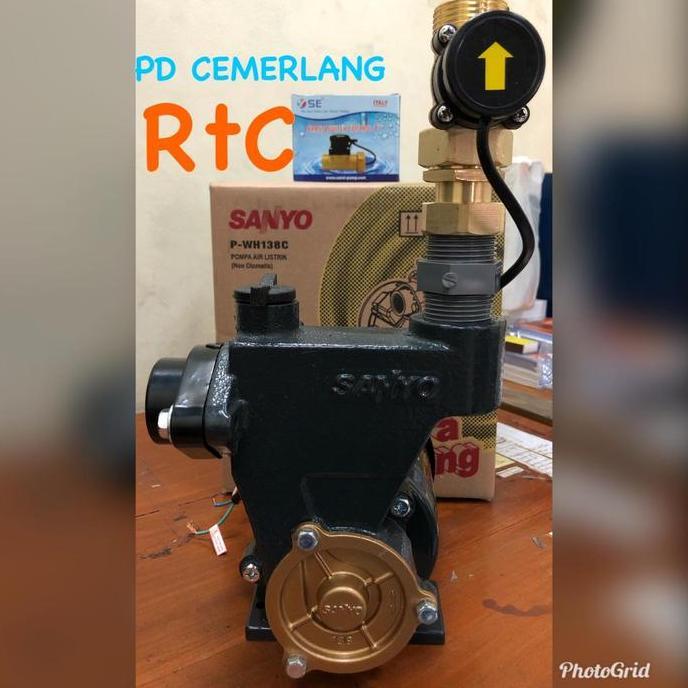 Pompa Pendorong Air Shower Booster Pump Sanyo Otomatis Booster Sanyo Termurah