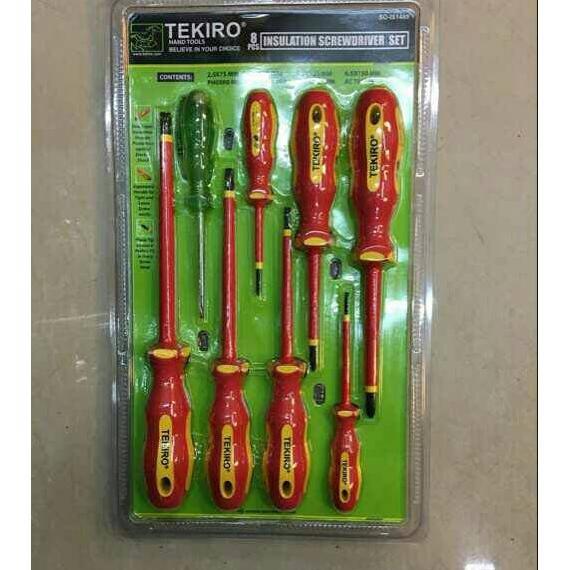 Obeng elektrik 8 pcs (Tekiro)