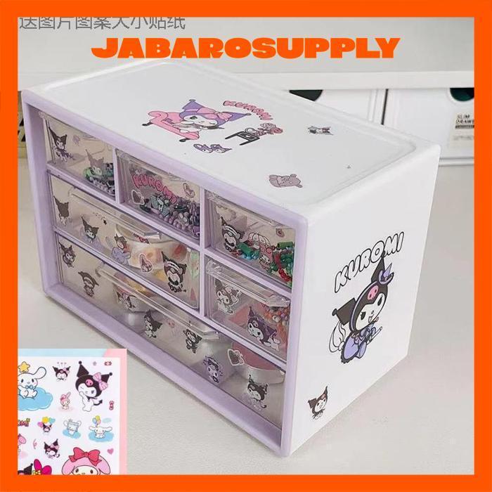 Rd-67 Snager Rak Penyimpanan Serbaguna Kuromi Stiker Diy Kotak Organizer Tempat Aksesoris Ktk02 Rd-6