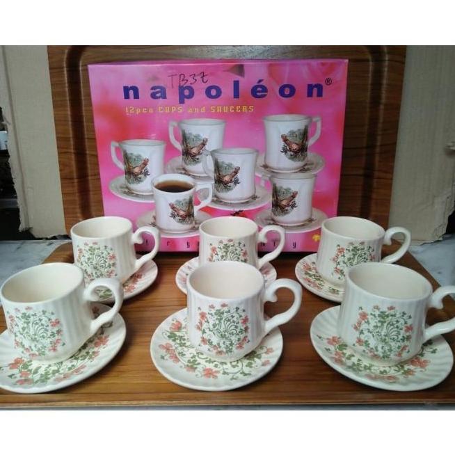 Cangkir Set Gelas Set Cangkir Kado Napoleon 12 Pcs