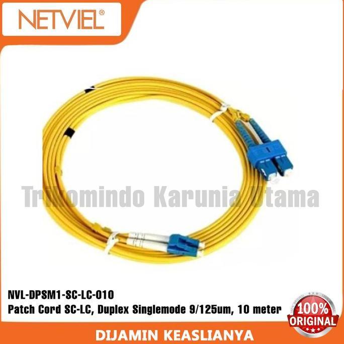 Netviel NVL-DPSM1-SC-LC-010 Patch Cord SC-LC, Duplex SM 9/125um, 10 m PROMO AWAL TAHUN