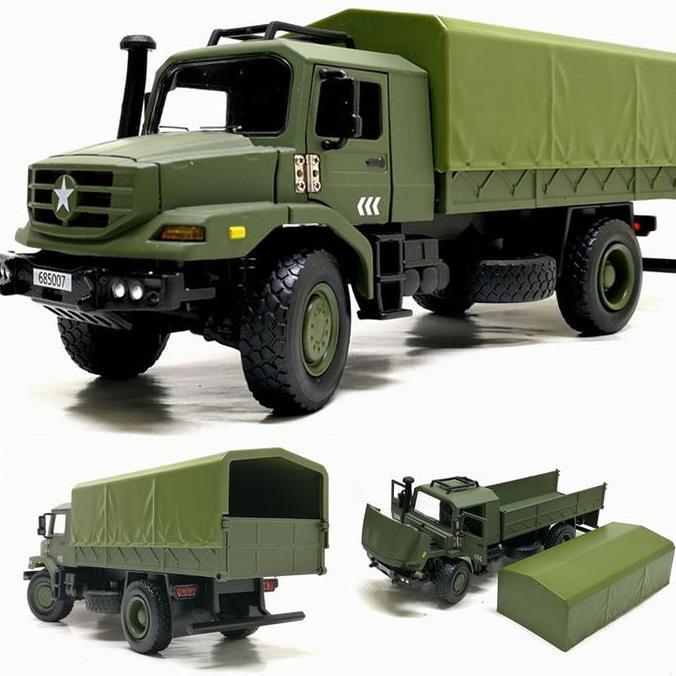 Diecast Mobil Truck Military army alloy 1: