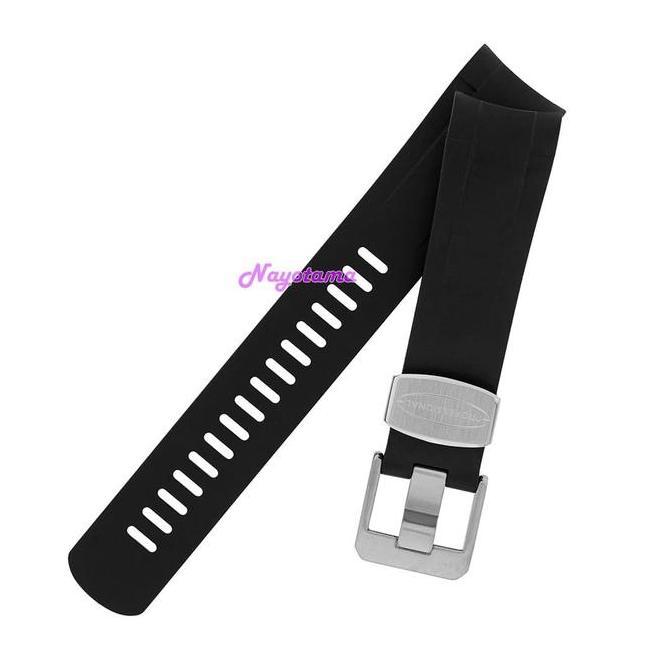 22mm CRAFTER BLUE TD02 Rubber Strap HITAM Tudor Pelogos