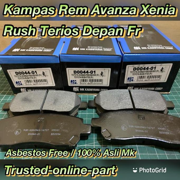 Kampas rem Avanza Xenia Terios Rush 100% Asli Mk Biru Promo