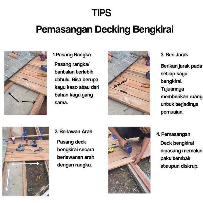 Decking Lantai Kayu Ulin Sulawesi Promo