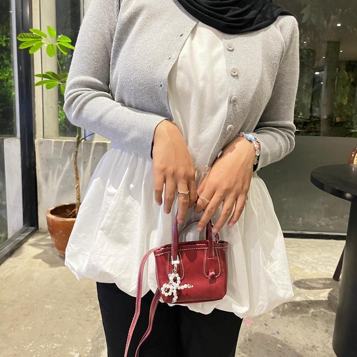 Tas Miniatur Azel - Tas Simple Kecil - Tas Miniatur - Tas Slempang Kecil - Tas Lucu Aesthetic Wanita