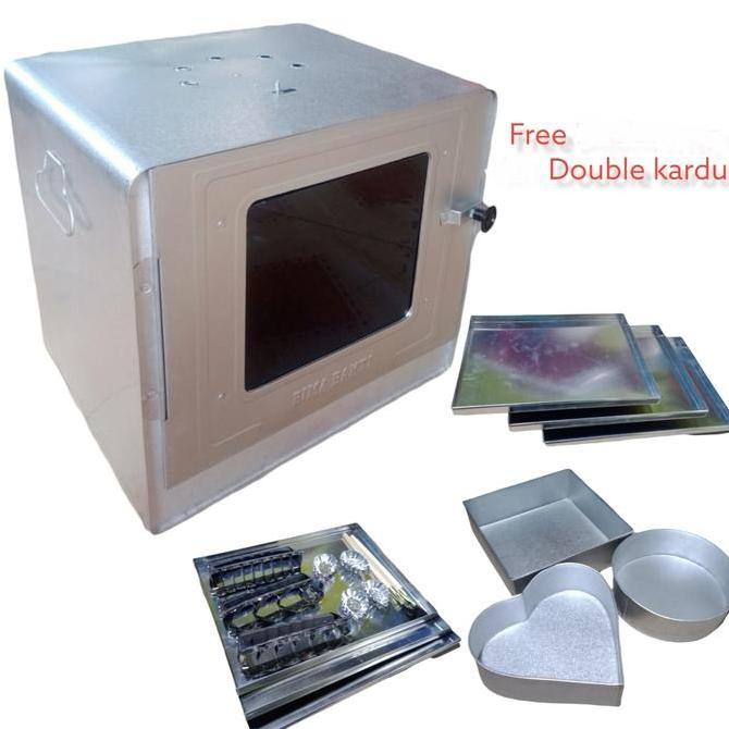 Oven Bima 3 Susun Ukuran Besar Bahan Galvalum Anti Karat Plus Loyang dan Cetakan Kue / Oven Kue / Ov