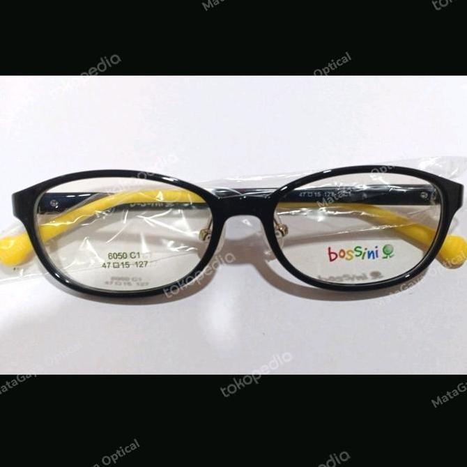 DISKON Kacamata Anak gininal Bossini 6050 C1 Ringan Lentur READY STOCK