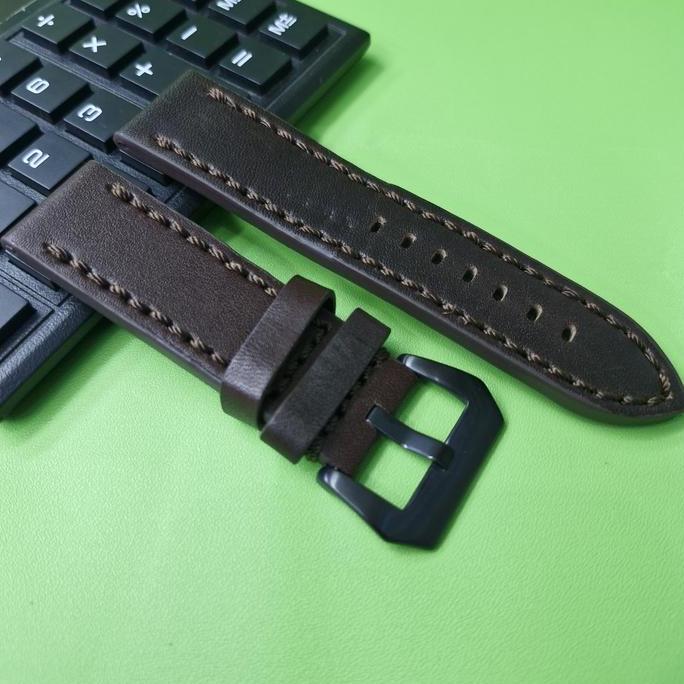 strap leather watch tali kulit jam tangan timberland nautica police panerai fosil buckle black