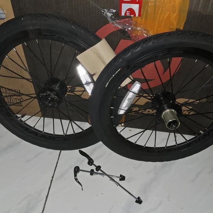 TERBARU Wheelset 16 plus 349 Syte model premium bonus ban CST jangkrik dan loncer copotan pacific Da