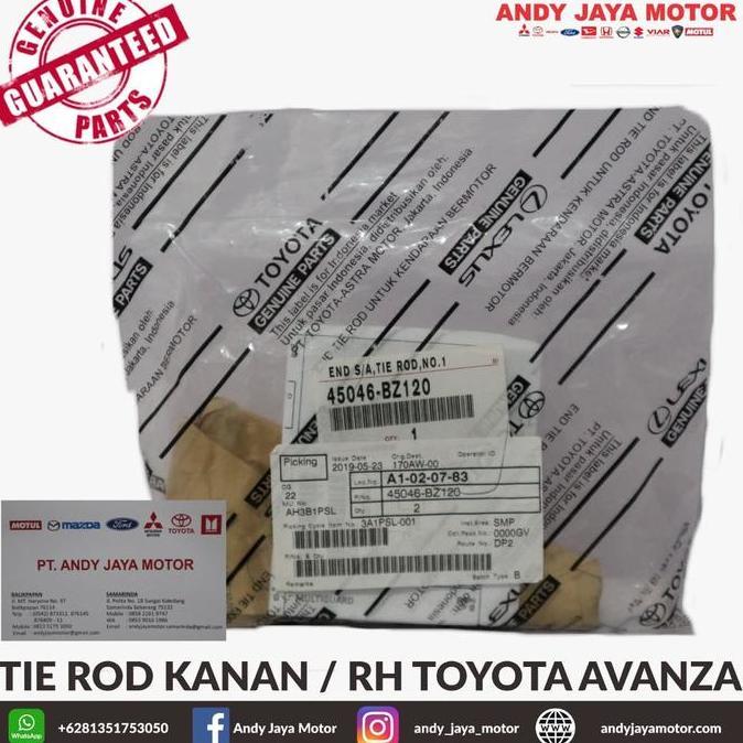 ] TIE ROD KANAN / RH TOYOTA AVANZA PART NUMBER : 45046-BZ120