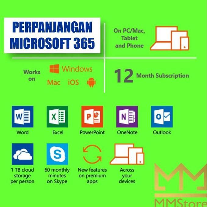 Perpanjangan Microsoft 365 Office