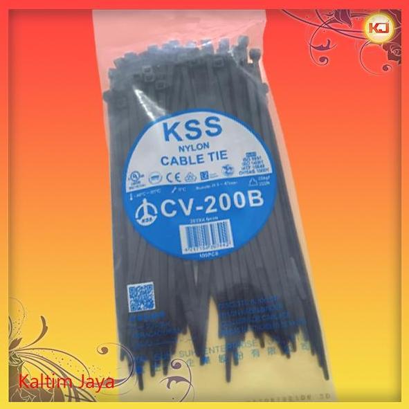 *****] Kabel Ties 20cm KSS (200mm 20 cm 200 mm Cable Tie Tis Hitam Putih)