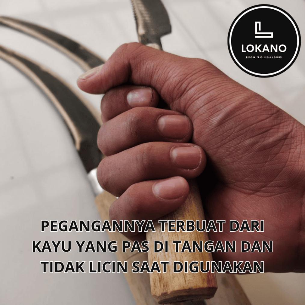 Bisa Cod Ya Kak Alat Panen Padi Arit Sabit Gergaji Ukuran Sedang 37 Cm Lokano <>