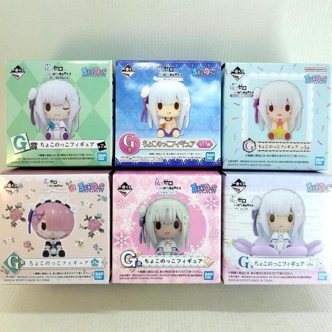 Ichiban Kuji Re:zero ram rem Emilia echidna mini figure chokonokko G