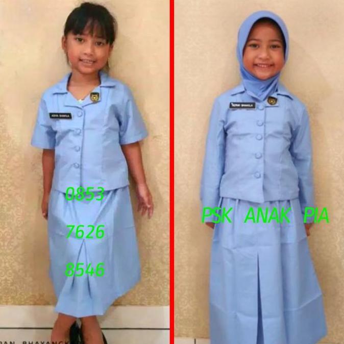 DISKON baju seragam anak karnaval pawai PSK ANAK PIA bhayangkari READY STOCK