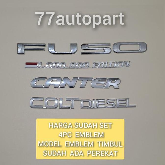 emblem fuso colt diesel canter 1 juta edition harga sudah 4pc emblem HARGA SPESIAL