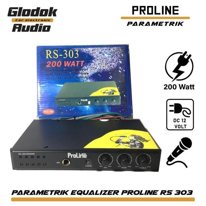Promo Equalizer/Boster Proline RS303 Power amplifier mini Stereo Karauke Diskon